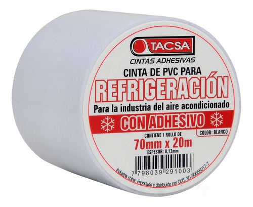 Tacsa PVC Adhesive Tape for Refrigeration 20m x 10un 0