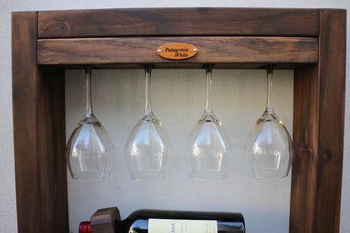 Wine Cellar Cava with Wooden Glass Holder for 4 Bottles 6