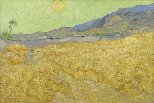 Van Gogh - Campo De Trigo Con Segador - Lámina 45x30 Cm 0