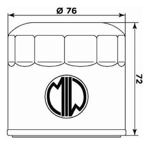 Meiwa Filtro Aceite Ducati 350 Pantah (hiflo 153) 1