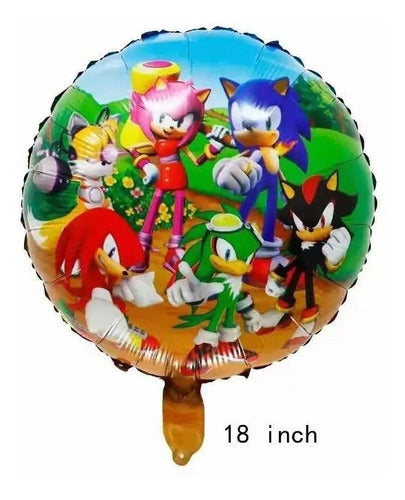 Sonic Balloon Set for Birthday Decoration with Customizable Numbers 1