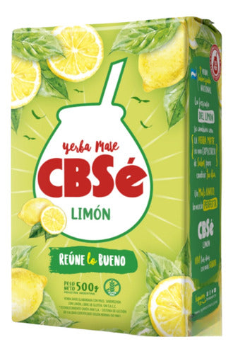 Cbse Yerba Mate Lemon Flavor 500g, Pack of 10 0