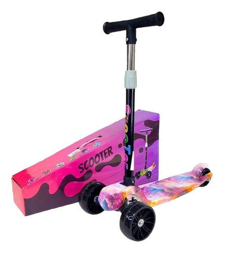 OSR Kids' 3-Wheel Foldable Scooter with Lights 0