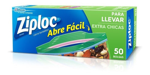 Ziploc Bolsa Llevar Extra Chica 50 Unidades - 12 Paquetes 1