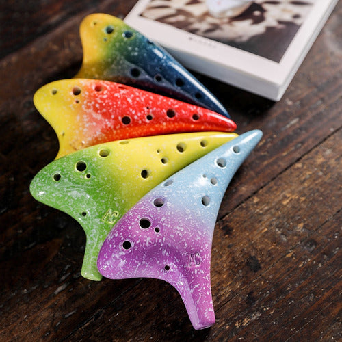 Instrumento Musical Ocarina Alto C De 12 Furos - 4 1