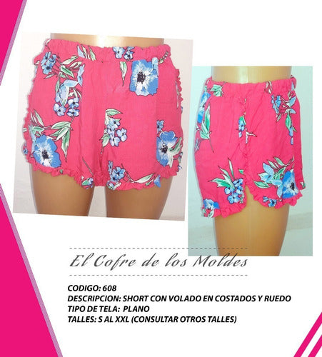 Molde Digital Short Volado Costados Y Ruedos Talles S A Xxl 1