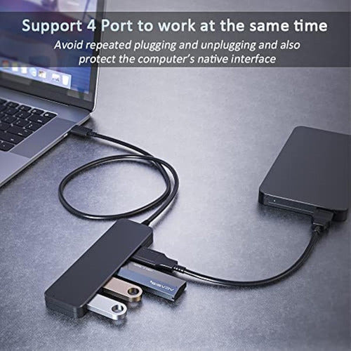 Concentrador Usb 3.0, Concentrador Usb Vienon De 4 1