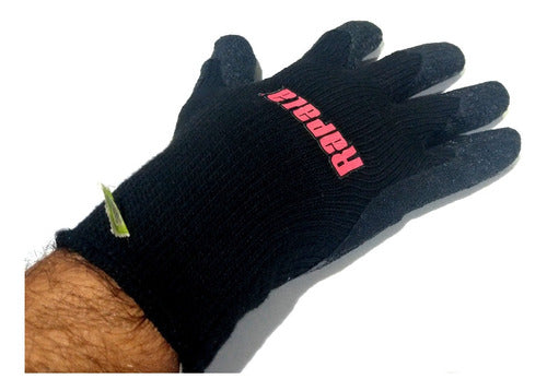 Rapala Fishing Gloves Black with Non-Slip Palm Size L or XL 1