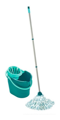 Leifheit Effortless Cleaning Mop Set with 12L Bucket and Handle 1