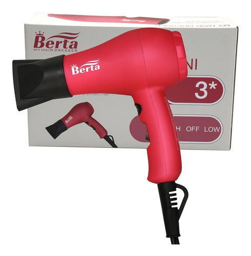 Berta 1000w Mini Pelo Secador Iones Cerámica Pelo Secador Pa 0