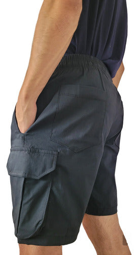 Distribuidora La Pochita Black Stretch Cargo Bermuda Shorts 2