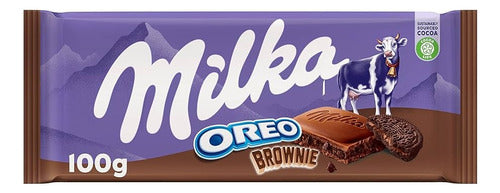 Milka Oreo Brownie Chocolate Tablet 100g 0