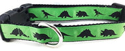 Caninedesign Collar De Perro De Dinosaurio, Diseño Canino, Verde, T-rex 1