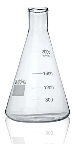 Mega Combo Erlenmeyer 1.000ml Vidro Boro 3.3 - 10 Peças 2