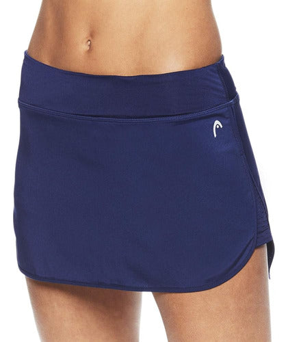 HEAD Women's Athletic Tennis Skort - Performance and Training Skirt in Medieval Blue Spike 0