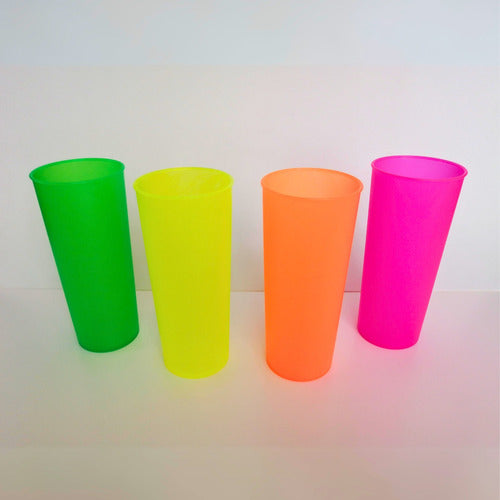 Manitas UY 10 Long Drink Neon Disposable Glasses for Parties and Events 1