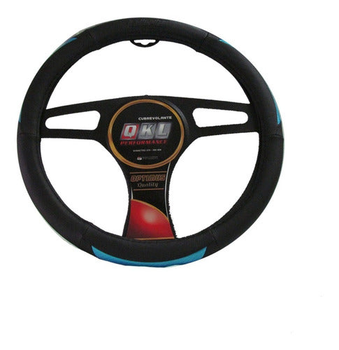 QKL Optimus Chrome Steering Wheel Cover 37/39 cm - Various Colors 3