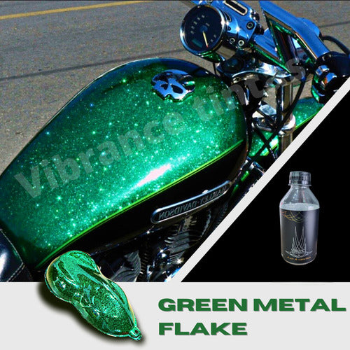 Verniz Metal Flake Green 225ml 1