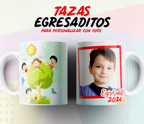 Imprimi Kits Plantillas Tazas Egresaditos 2023 Diseños Foto Sublimar #2 7