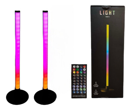 Veoquiero LED RGB Light Bar X2 with Remote 40cm USB Audio Reactive 0