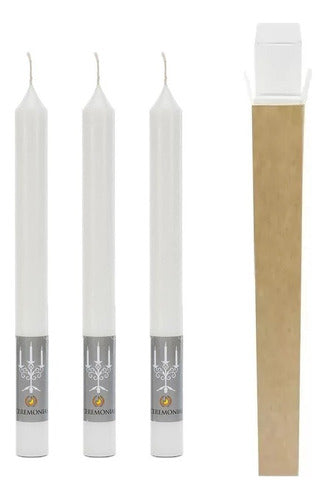 Prod Nacional Baptism or Communion Candle Set of 5 Units in Box 3