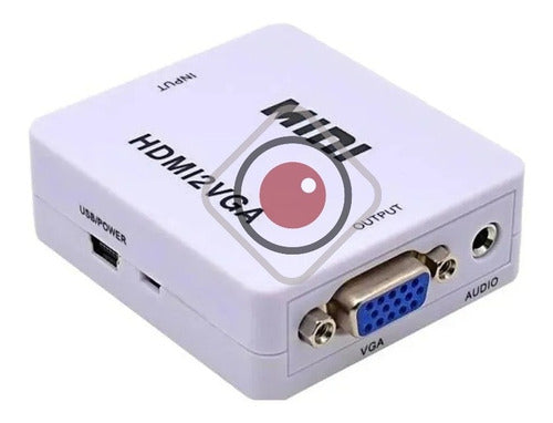 Redvision Conversor Adaptador Audio Video Hdmi A Vga 1080p Full Hd 0