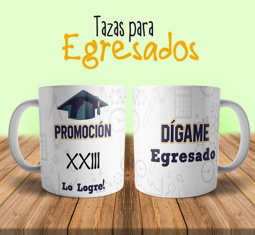 Plantillas Tazas Egresados Egresaditos Diseños Sublimar  #9 5