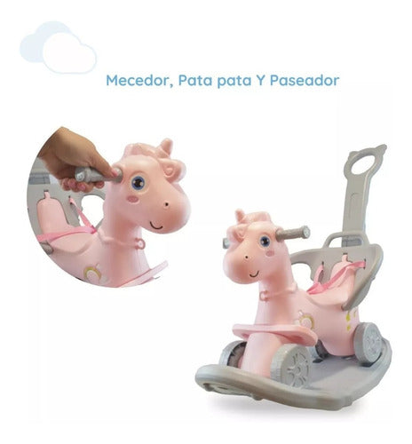 OK Baby Andarin Unicorn Iko 3 in 1 Rocker Walker Sharif Express 2