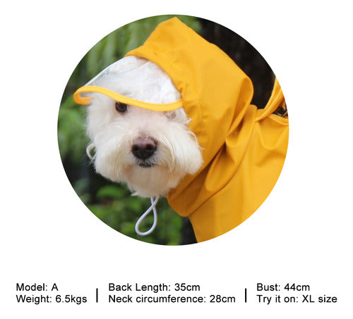 Poncho Ao Ar Livre Transparente Com Capa De Chuva Poncho Dog 3