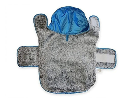 Frenchie Mini Couture Waterproof Dog Coat with Fleece Lining - Blue 2