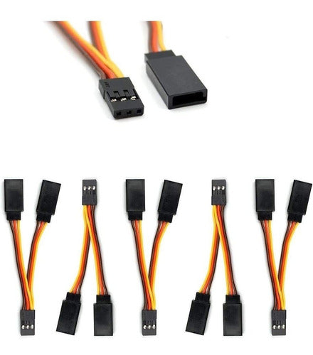 5 Cables Splitter De 7cm Para Jr/futaba Style Servo 1 A 2 Y 0