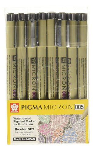 Sakura Pigma Micron Colors Set Pigment Based on Water 1