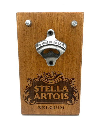 Me Vuela La Tapa® Wall Mounted Beer Opener with Magnet Stella Artois 0