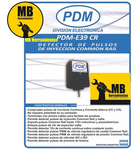 Detector De Pulsos De Inyección Common Rail Pdm E39 .pd 1