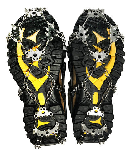 Tenspal Crampons Traction Ice Cleats Ice Snow Grips With Anti Slip 24 Stainless Steel Spikes - Size L 3