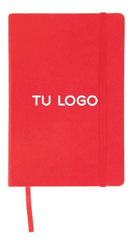 PrintMe 10 A5 Ruled Notebooks Moleskine Type with Full-Color Logo 6