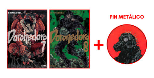 Ivrea Dorohedoro Combo 7 Y 8 + Pin - Manga 0