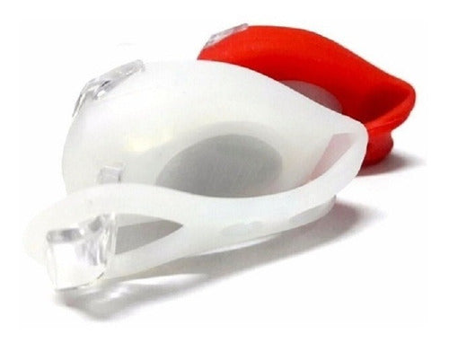 Silicone Bike Light 2 LED Front Rear Red White 2