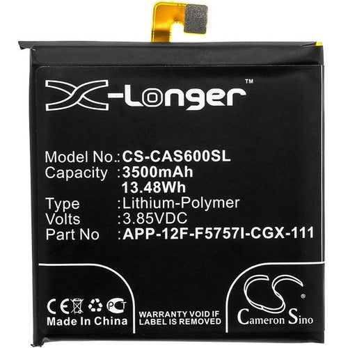 Cameron Sino Battery for Caterpillar S60, APP-12F-F5757I-CGX-111, 3500mAh 0