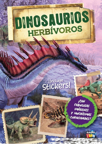 SORELLA LIBROS Dinosaurios Herbivoros - Libro Infantil Incluye Stickers 0