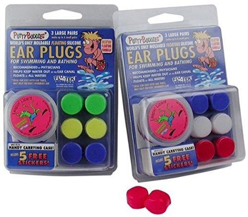 ¡¡¡2 Paquetes!!! 6 Pares Putty Buddies Tapones Para Los Oí 0