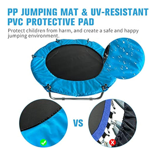 Trampoline For Kids, Telawah Adjustable Toddler 4