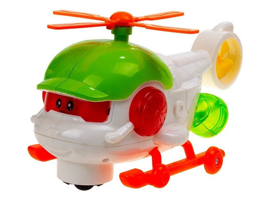 RMH Children's Helicopter with Sounds, Music, Lights, and Movement - 20 cm 0