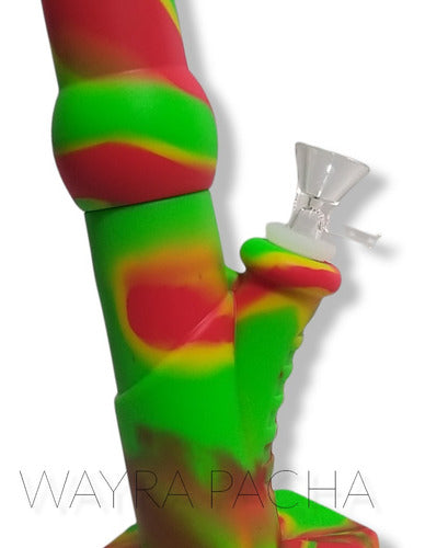 WAYRA PACHA Silicone Bong with Glass Ice Catcher 10