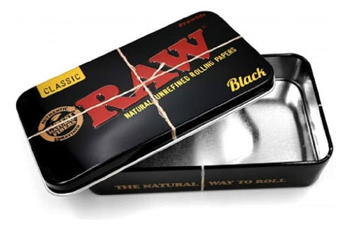 Raw Black Classic Metal Box + Raw 70mm Rolling Machine Grow Shop 1