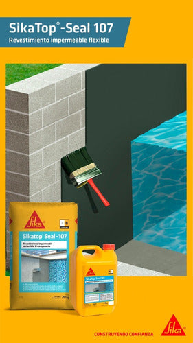 Sika Top Seal 107 Waterproof Coating X 25kg A+B 3