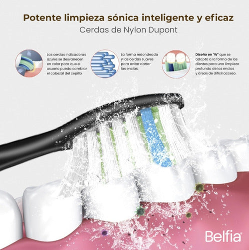 Electric Toothbrush Belfia B10 + 3 Modes USB Rechargeable 4