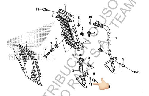 Oring Conducto Aceite Honda Tornado Original 91314-kpf-850 1