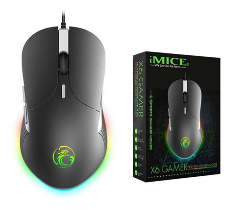 iMice Gaming Mouse with RGB Lighting - X6 Model 0