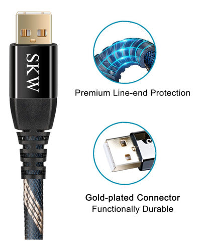 SKW Audiophiles - High-Speed USB Cable for Printer 3